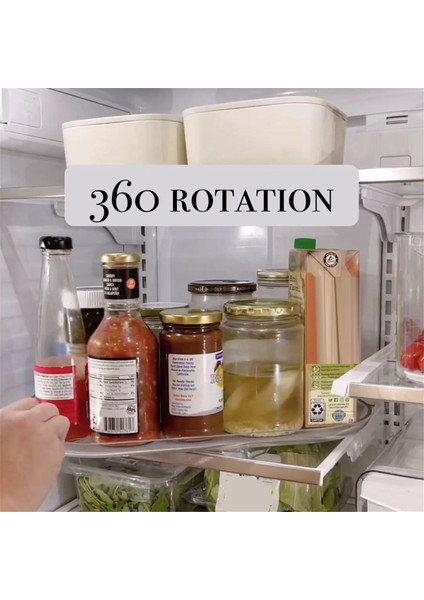 Buzdolabı Için 2 Paket Tembel Susan Pikap Organizatörü, Dolap, Kiler, Mutfak, L Için Dönen Dikdörtgen Tembel Susan (Yurt Dışından) fırsatları