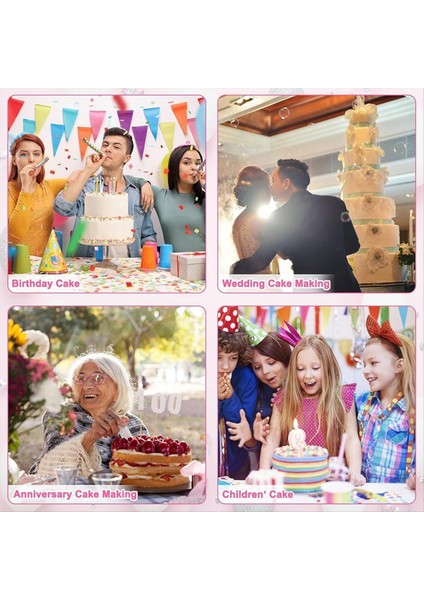 40 Adet Plastik Kek Dübel Çubukları Seti, 4, 6, 8, 10,12 Inç Için Destek Çubukları ve 15 Berrak Kek Istiflemesi (Yurt Dışından) fiyatları