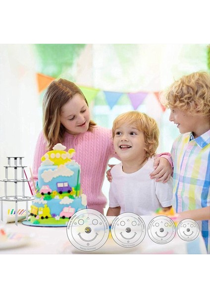 40 Adet Plastik Kek Dübel Çubukları Seti, 4, 6, 8, 10,12 Inç Için Destek Çubukları ve 15 Berrak Kek Istiflemesi (Yurt Dışından) modelleri