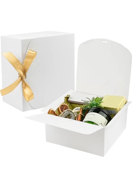 10 Paket Siyah Hediye Kutuları Kapaklı, 8X8X4 Inç Sağdıç Teklif Kutusu, Düğün Kutusu Için Şeritli Lüks Siyah Hediye Kutusu (Yurt Dışından) fiyatları