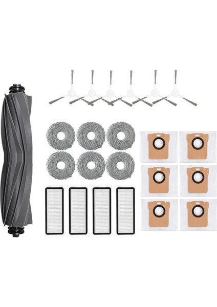 Dream L20 Ultra Robot Vakum Aksesuarları Kauçuk Ana Yan Fırçalar Mop Bezleri Hepa Filtreler Toz Çanta Yedek Parçaları (Yurt Dışından)