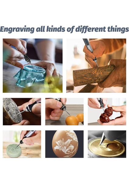 58BITLI USB Şarj Edilebilir Gravür Kalemi, Ahşap Takı Cam Metal Plastik Oyma Için Dıy Gravür Alet Kiti (Yurt Dışından) modelleri