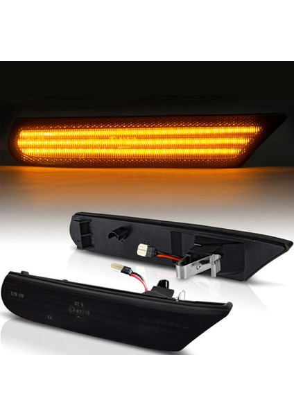 Porsche Boxster Için 2x LED Yan Işaretçi Işığı 986 996 911 Carrera Targa 1996-2004 Dönüş Sinyal Lambası Füme Siyah (Yurt Dışından) fırsatları