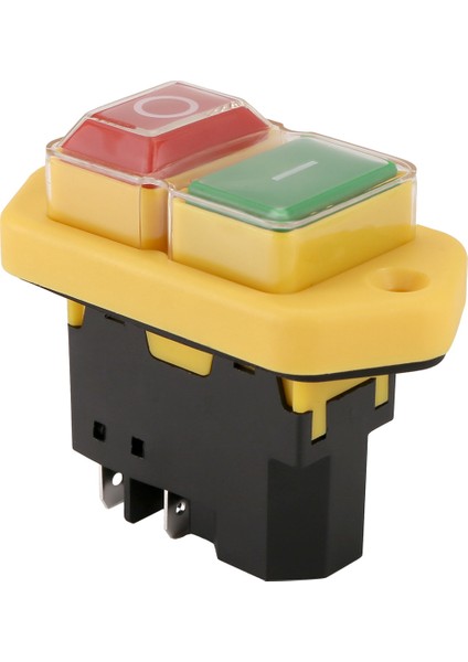 YH02-A Elektromanyetik Anahtar 220V 15A 5pin Takım Takımı Ekipmanları Su Geçirmez Panel Için Başlat Düğmesi (Yurt Dışından)