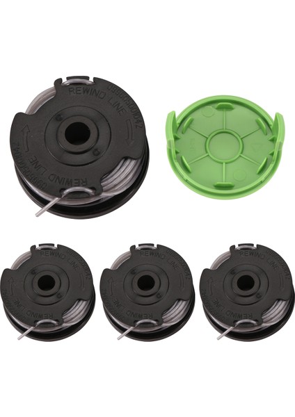 Weed Eater Çift Çizgi String Düzeltici Yedek Makara Greenworks 2900719,20FT 0.065INCH (4 Makara + 1 Kapağı) (Yurt Dışından) modelleri