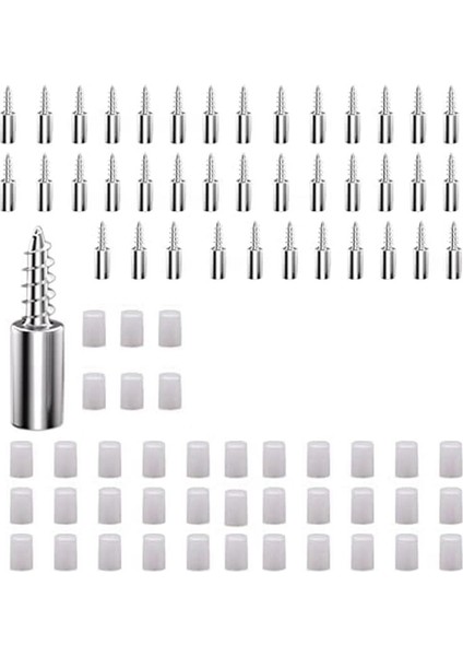 40 Adet Raf Braket Vidaları, Kaymaz Kılıflı Mandallar, Mobilya ve Kitaplık Rafı Için Sarılmayan Fıçı Tahtası Tutucu (Yurt Dışından) fiyatları