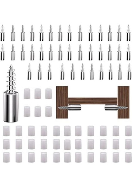 40 Adet Raf Braket Vidaları, Kaymaz Kılıflı Mandallar, Mobilya ve Kitaplık Rafı Için Sarılmayan Fıçı Tahtası Tutucu (Yurt Dışından) modelleri