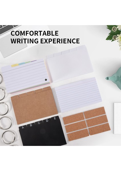 Dizin Kartı Tutucu Seti, 230 Çeşitli Flashcards, Renkli Çizgili, 6 Yüzük ve Okul Için Mükemmel Çıkartmalar ile Dizin Kutusu (Yurt Dışından) fırsatları