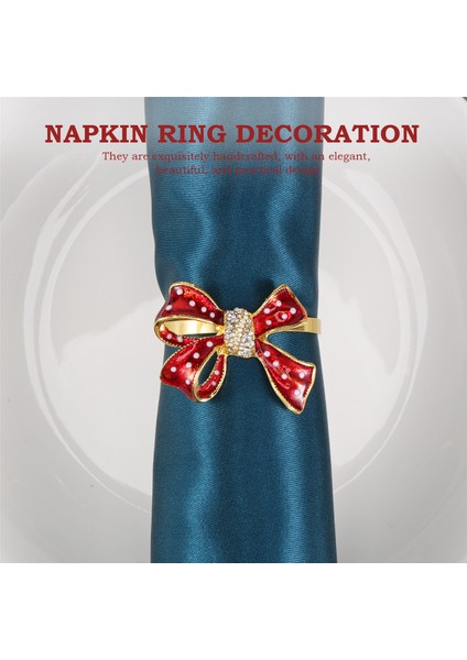 Peçete Yüzükleri Seti 6, Düğün Için Kelebek Düğüm Peçete Yüzüğü, Akşam Yemeği Partisi, Noel Için Serviette, Doğum Günü (Yurt Dışından) indirimleri