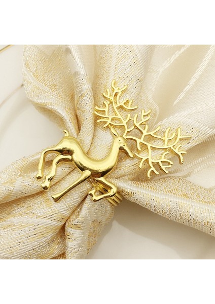 6 Adet Geyik Peçete Halkaları, Noel Için Peçete Yüzüğü, Tatil Partileri, Akşam Yemeği Partileri, Yemek Masası Dekorasyon Malzemeleri (Yurt Dışından) modelleri