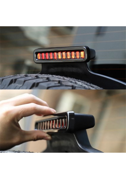 Siyah Araba Yüksek Fren Işık Lambası Kapağı Jeep Wrangler Için Jl Gladiator Jt 2018-2023 (Yurt Dışından) modelleri
