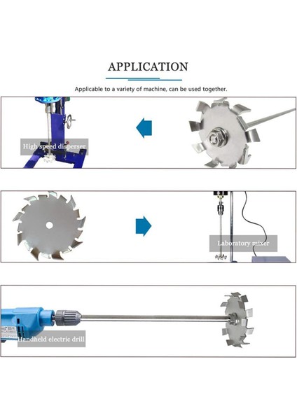 Dispersiyon Diski Dispersiyon Çark Dağıtıcı Bıçak Pervane 6cm Disk Dispersiyon Çubuğu (0.31X 11.8inç ile 2.36 Inç Disk) (Yurt Dışından) fiyatları