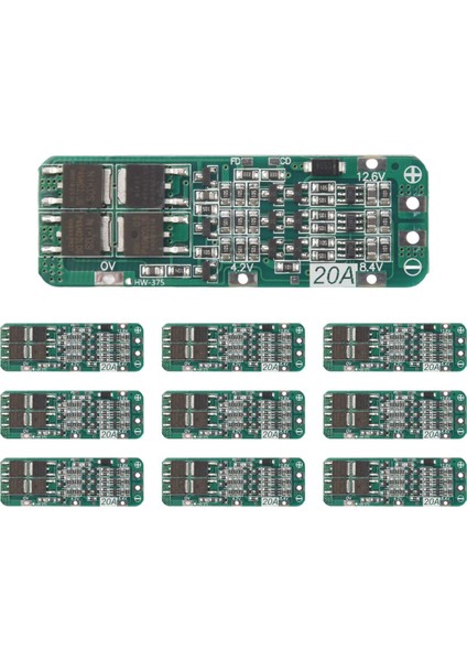 10PCS 3s 20A Bms 18650 Li-Ion Lityum Pil Şarj Cihazı Modülü Bms Koruma Koruma Pcb 11.1V 12V 12.6V Modül (Yurt Dışından)