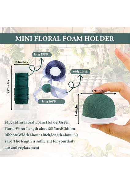 12 Pcs Mini Yuvarlak Çiçek Köpük Tutucu, Yeşil Kuru ve Islak Çiçekçi Çiçek Bloğu Zanaat Düzenlemesi Şarap Şişesi Için Malzemeler (Yurt Dışından) fiyatları