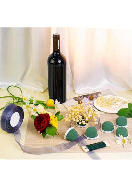 12 Pcs Mini Yuvarlak Çiçek Köpük Tutucu, Yeşil Kuru ve Islak Çiçekçi Çiçek Bloğu Zanaat Düzenlemesi Şarap Şişesi Için Malzemeler (Yurt Dışından) fırsatları