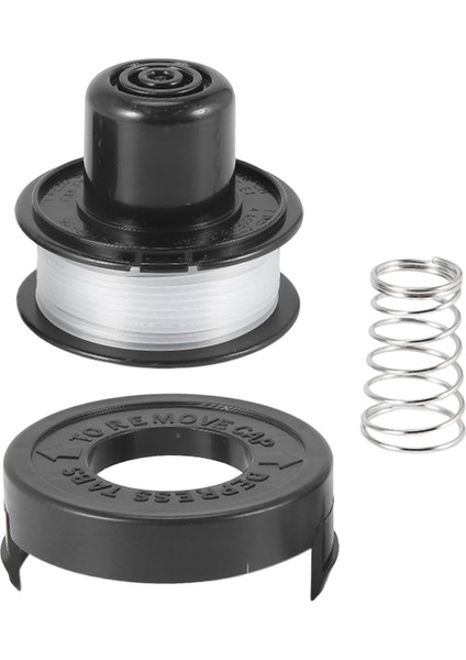 RS-136 Yedek String Düzeltme Siyah+Decker ST4000 ST4500 (1 Makara, 1 Kapak ve 1 Yay) (Yurt Dışından) modelleri