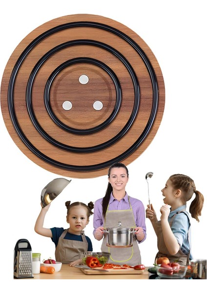 Manyetik Pot Koku, Magic Trivet Ahşap, Mutfak Için Manyetik Pot Tutucular, Sıcak Yemekler Için Manyetik Trivetler, Pot Trivet (Yurt Dışından) fiyatları