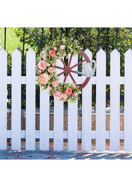 Yaratıcılar Su Isıtıcı Çark Çelenk Bahar Simülasyon Çelenk Açık Pastoral Sahne Düzeni Sahne Sahne (Yurt Dışından) indirimleri