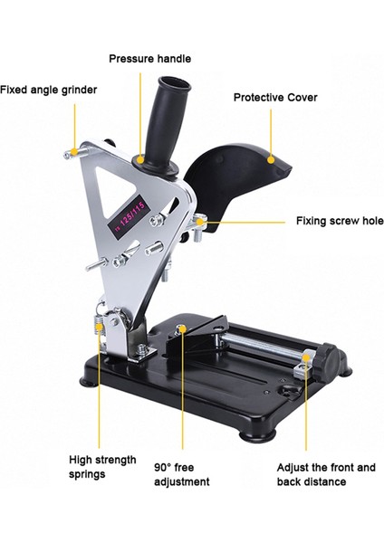 Açılı Öğütücü Stand Ana Metal Kesme Makinesi Braket Tutucu 100 115 125MM Tip Açı Taşlama Cihazı Dıy Aracı (Yurt Dışından) fiyatları