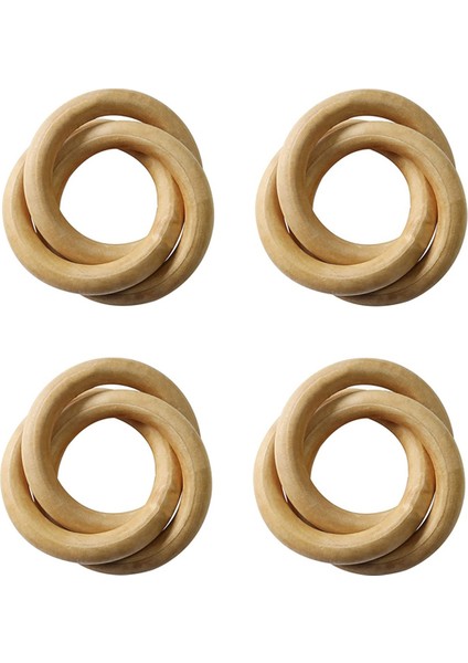 Ahşap Peçete Yüzüğü Köylü Ahşap Peçete Yüzüğü El Yapımı Peçete Tokası Braketi (Yurt Dışından)