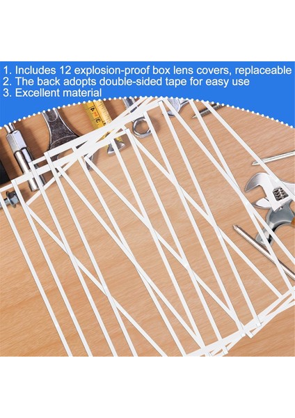 24 Paket Aşındırıcı Patlatma Dolabı Lens Kapakları-Aşındırıcı Yedek Parçalar Için Kabin Içi Lens Koruyucular 22X10INCH (Yurt Dışından) modelleri