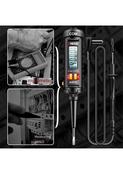 Aneng A3010 4000 Sayım Pen-Tipi True-Rms Arka Işığı Çok Metre Dijital Otomatik Aralık Test Cihazı LCD Elektrikçi Araçlar (Yurt Dışından) indirimleri