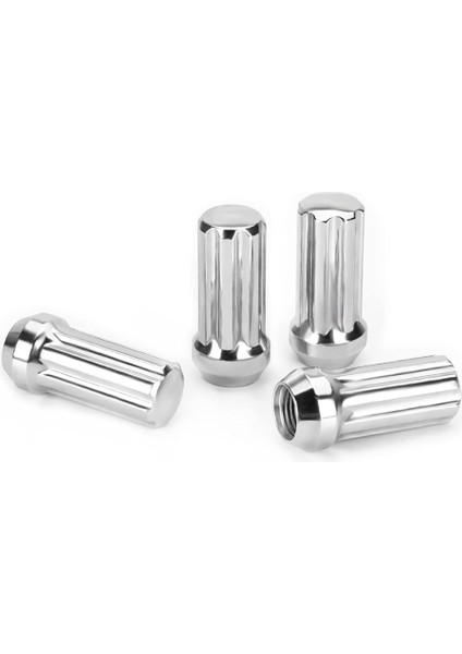 M14X1.5 Tekerlek Pabuç Fındık, 24 Parça 14MMX1.5 7 Spline Sürücü Awl Acorn Koni Lug Nuts 2 Inç Uzunluğunda 2 Soket Anahtarı (Yurt Dışından) indirimleri