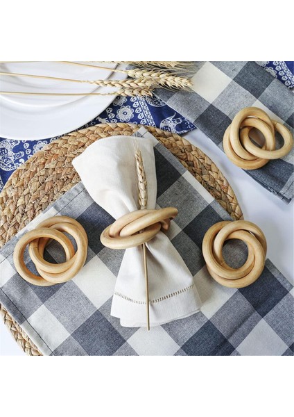 Ahşap Peçete Yüzüğü Köylü Ahşap Peçete Yüzüğü El Yapımı Peçete Tokası Braketi (Yurt Dışından) fırsatları