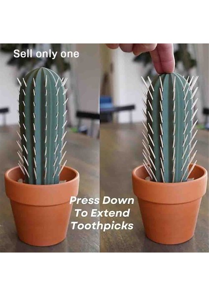 Kaktüs Kürdan Tutucu, Kürdan Kaktüs, 3D Baskılı Kaktüs Simülasyonu Saksı Kürdan Kutusu Koyu Yeşil (Yurt Dışından) fırsatları