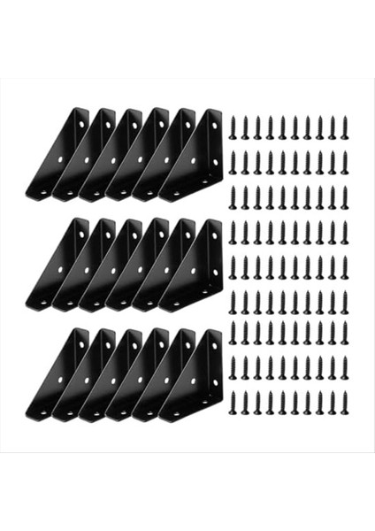 Açı Braketi, Metal Açılı Braket, Üçgen Raf Braketi, Yatak Için Köşe Masa Konnektörü, Masa, 66MM x 66MM, 18 Adet (Yurt Dışından)