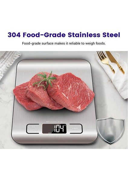 Dijital Gıda Mutfak Ölçeği Ağırlığı Gramlar ve Pişirme ve Yemek Için Ons, Doğruluk Tartımı (Yurt Dışından)
