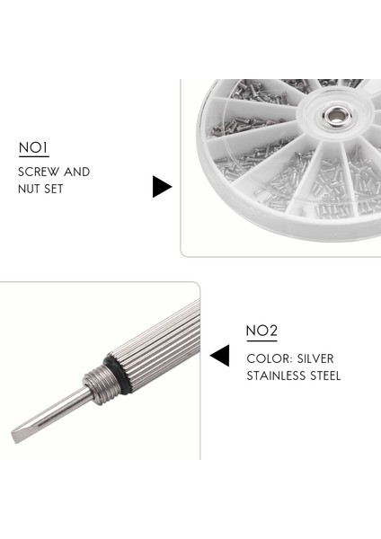 600 Pc/set Küçük Paslanmaz Çelik Vidalar 12 Tür Somun Çiftliği + 1 Adet Tornavida Gözlükler Için Onarım Aleti (Yurt Dışından) indirimleri