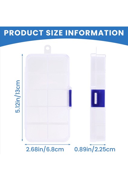 2pcs 10 Yuvalı Taşınabilir Plastik Dirençler Bileşen Kutusu Kutusu (Yurt Dışından) fırsatları