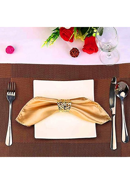 Peçete Yüzüğü, 12 Parçalı Metal Peçete Tokası Tutucu, Düğün Partisi Yemek Masası Dekorasyonu (Gül Altın) Için Uygun (Yurt Dışından) fiyatları