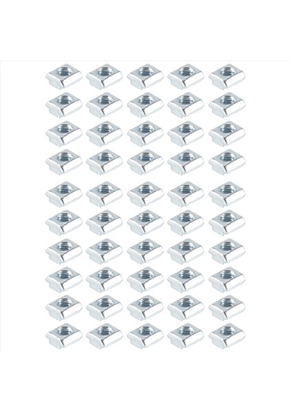 50PCS M5 T Kayar Somun Zin Kaplamalı Karbon Çelik T 2020 Alüminyum Profil Için Sürgülü Somun (Yurt Dışından)