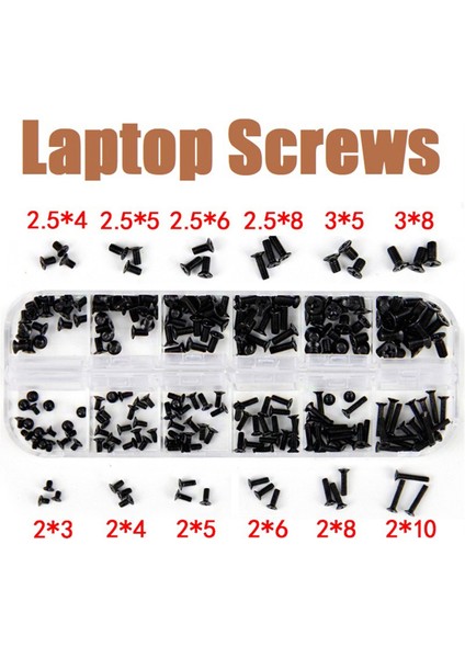 240PCS Paslanmaz Çelik Dizüstü Bilgisayar Vidaları Kit M2, M2.5, M3 Lenovo Toshiba Gateway Samsung Hp Ibm Dell Dell Acer Asus (Yurt Dışından) fırsatları