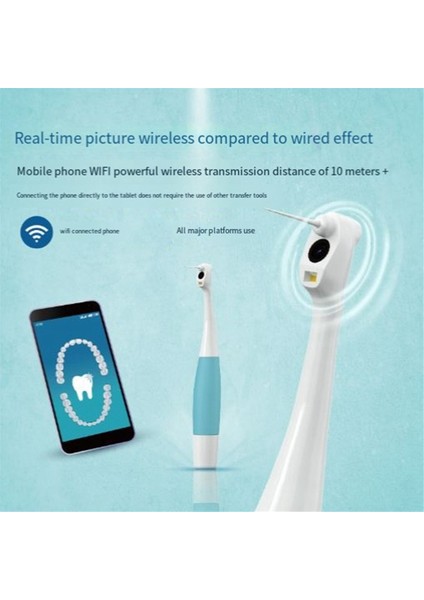 Görsel Diş Aynası Hd Wifi Görsel Zeka Dişleri Endoskop Dişleri Muayenesi Su Geçirmez Dişler Oral Endoskop Mavi (Yurt Dışından) fiyatları