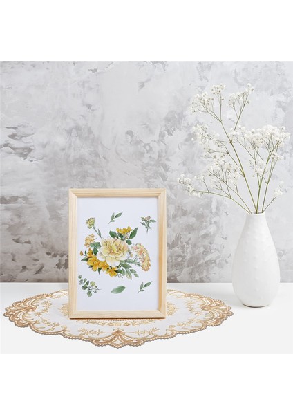 6pcs Yemek Masa Kapağı Işlemeli Masa Bezi Zarif Yuvarlak Dantel Masa Korku Kahve Barışları Peçete Parti Dekorasyonu (Yurt Dışından) indirimleri