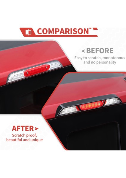 Ford F150 2015-2025 Üçüncü 3. Fren Işık Muhafızları Trim Aksesuarları (Yurt Dışından) fırsatları