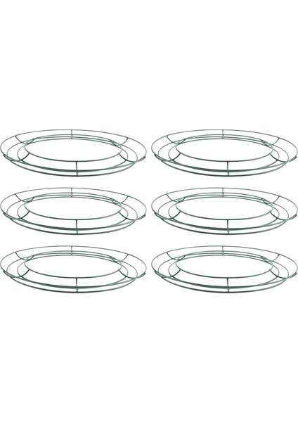 6 Adet Koyu Yeşil Tel Çelenk Halkaları Noel Yeni Yıl Sevgililer Dekorasyonu (10 Inç) Için (Yurt Dışından) fırsatları