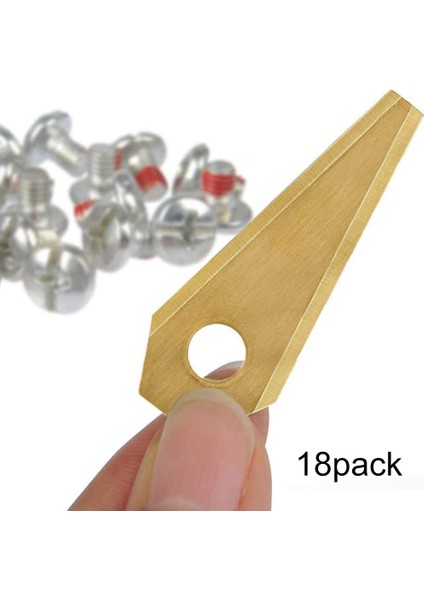 18PCS 49X19X1MM Robot Biçme Biçme Titanyum Değiştirme Bıçağı Bosch Indego Için Anti-Rasta Dayanıklı Biçme Kesici Kurulumu Kolay (Yurt Dışından) indirimleri