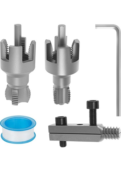 Elektrikli Matkap Için Entegre Dahili ve Harici Boru Dişleme Aracı, Boru Iplik Kesme Aracı (1/2 ve 3/4inch) (Yurt Dışından)