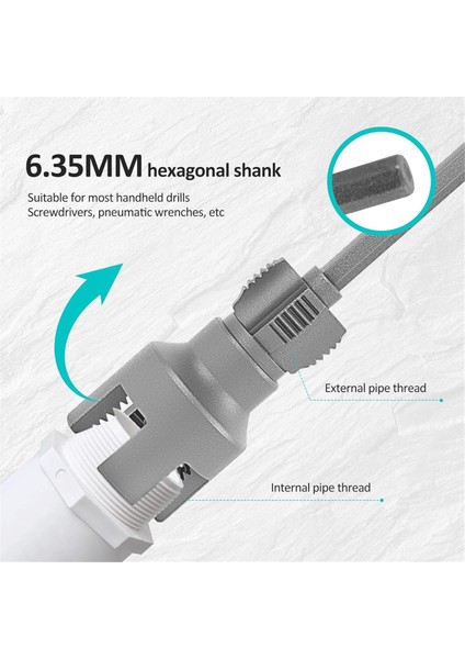 Elektrikli Matkap Için Entegre Dahili ve Harici Boru Dişleme Aracı, Boru Iplik Kesme Aracı (1/2 ve 3/4inch) (Yurt Dışından) fiyatları