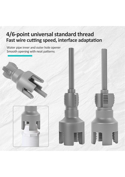 Elektrikli Matkap Için Entegre Dahili ve Harici Boru Dişleme Aracı, Boru Iplik Kesme Aracı (1/2 ve 3/4inch) (Yurt Dışından) fırsatları