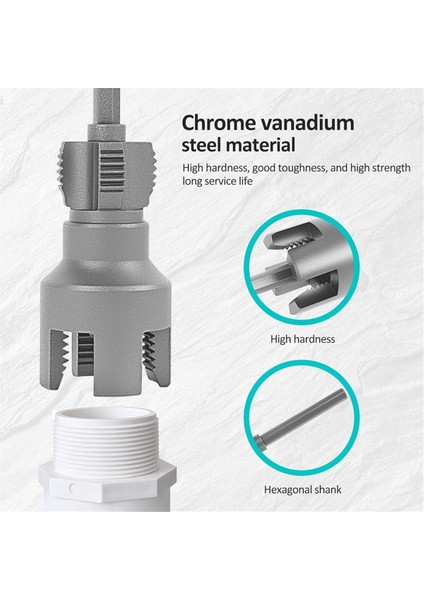 Elektrikli Matkap Için Entegre Dahili ve Harici Boru Dişleme Aracı, Boru Iplik Kesme Aracı (1/2 ve 3/4inch) (Yurt Dışından) indirimleri