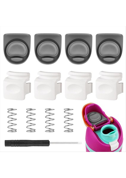 Freesip 24OZ Için Uyumlu 4pcs Yedek Tıpa Uyumlu 32OZ Silikon Conta Yaylı Yaylı Yedek Parçalar Tornavida (Yurt Dışından) fiyatları