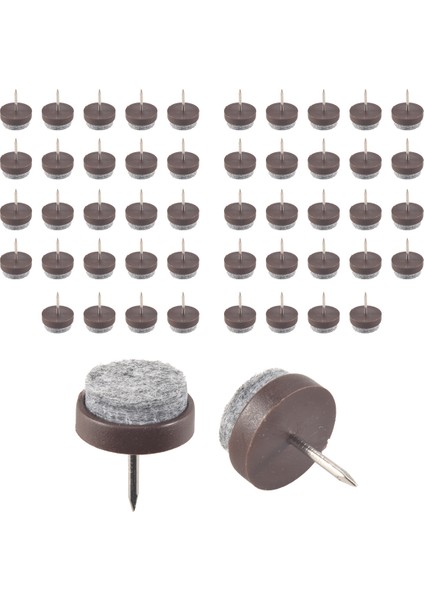 Yukarıx 50PCS Sandalye Bacak Zemin Keçe Pad Skid Glide Diy Tırnak Koruyucular 20MM Dia (Yurt Dışından)
