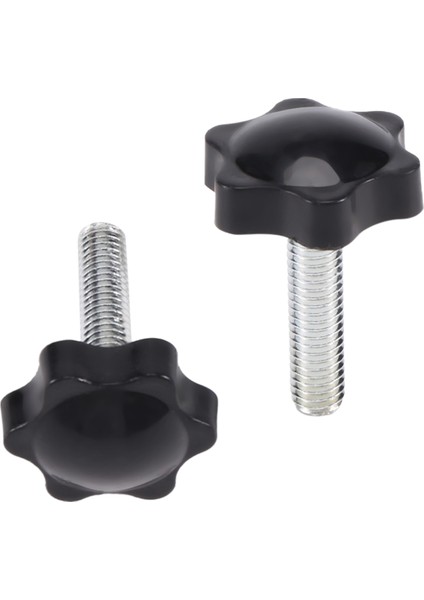 2 Adet M8 x 30MM Erkek Iplik 32MM Yıldız Kafa Kelepçesi Düğmesi Siyah (Yurt Dışından) modelleri