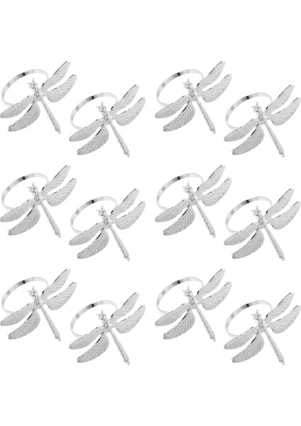 12 Pcs Yahudi Peçete Yüzükleri, Çinko Alaşım Peçete Tokası Gümüş Peçete Yüzüğü Otel Düğün Tatil Masa Yemeği Partisi Dekorasyonu (Yurt Dışından) fiyatları