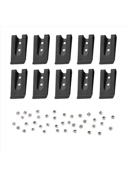 10PCS 56X25MM Çift Delikli Metal Yay Kemeri Klip Klipsli 8mm Kapak Saplamaları Vidaları ile Aksesuarlar (Yurt Dışından)